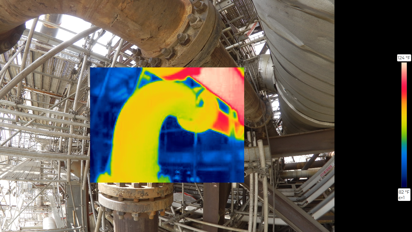 drone-based thermal imaging of sluice pipes
